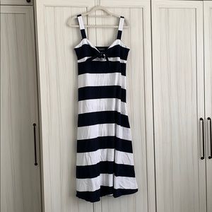 J Crew MDS Strip dress. Tie front. M.